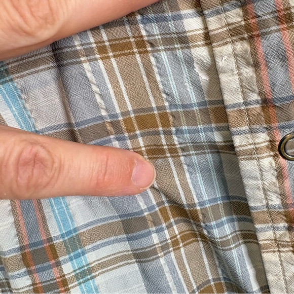 Patagonia Men’s Back Step Short Sleeve Button Down Shirt Size Large Plaid - Picture 10 of 10